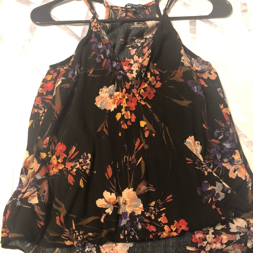 Pink Clover floral tank top